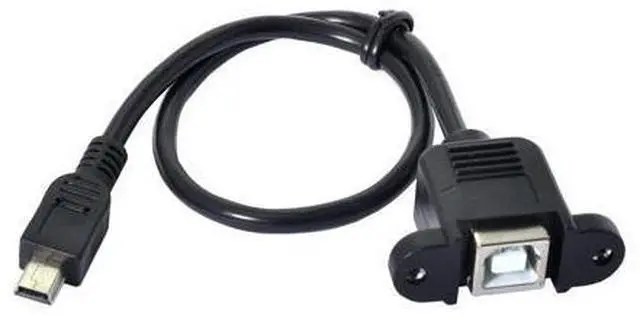 Alt view image 4 of 7 - CYDZ USB 2.0 MINI Male to B type Female OTG host CABLE 0.2m