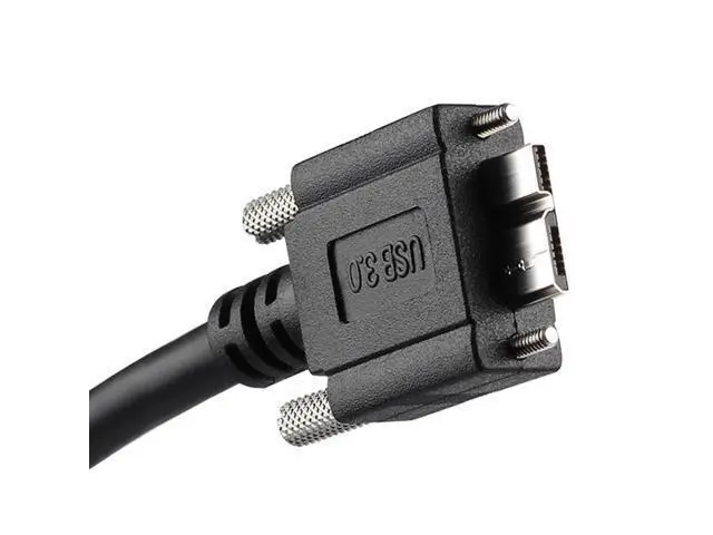 Alt view image 2 of 5 - Cablecc 120cm USB 3.0 A type Cable Male to Micro USB 3.0 B Male with Mount Panel Screws for Hard Disk Mobile Phone