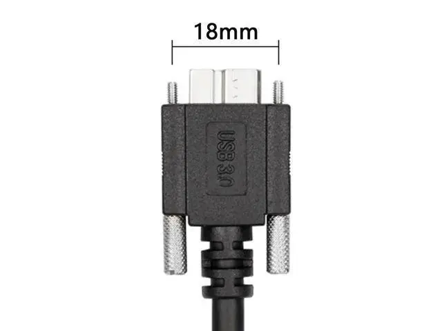 Alt view image 3 of 5 - Cablecc 120cm USB 3.0 A type Cable Male to Micro USB 3.0 B Male with Mount Panel Screws for Hard Disk Mobile Phone