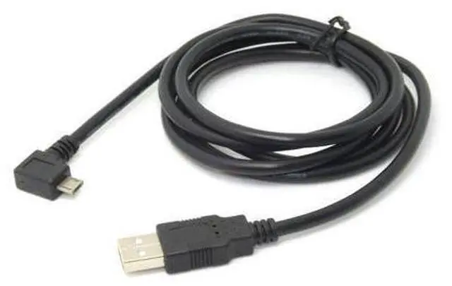 Main image of 90 degree Left Angled Micro USB Male to USB 2.0 Data Charge Cable for Cell Phone & Tablet 1.5m