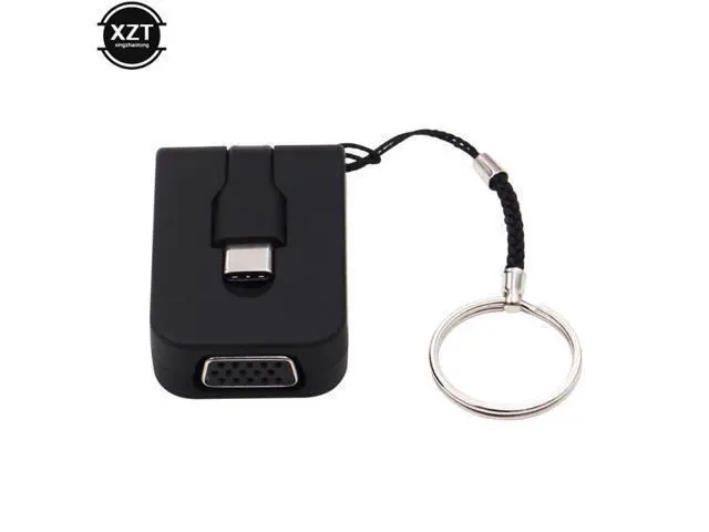 Alt view image 5 of 6 - 1080P USB 3.1 Type C to VGA Converter Male to Female USB-C to VGA Adapter Cable for Apple Macbook Chromebook Pixel Laptop