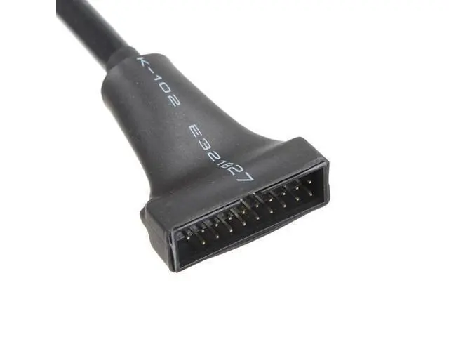 Alt view image 4 of 4 - CYDZ USB 2.0 9Pin Housing male to Motherboard USB 3.0 20pin Header Female cable 10cm
