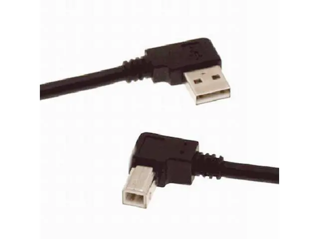Alt view image 4 of 5 - 50cm Right Angled 90 Degree USB 2.0 A Male to B Male Printer Scanner Cable