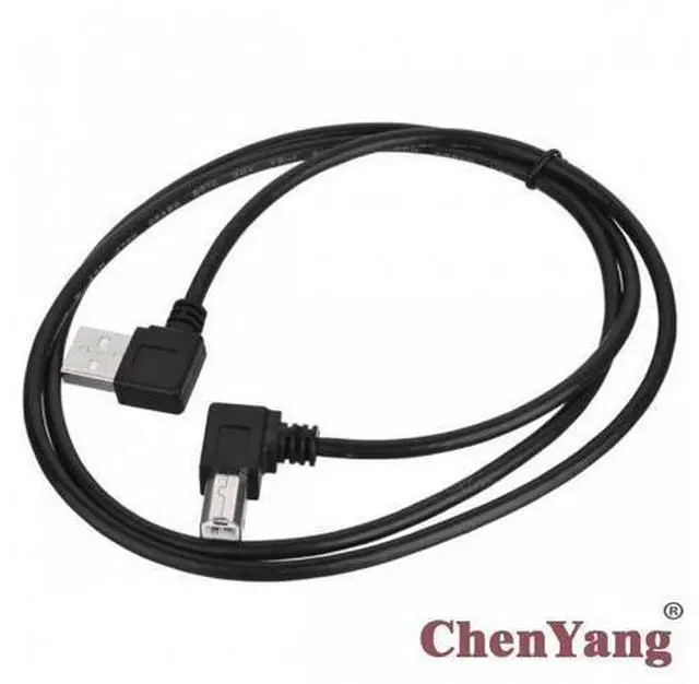 Main image of B Male Angled 90 Degree Printer to Left Angled USB 2.0 A Male Cable 50cm 100cm