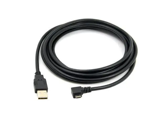 Alt view image 2 of 5 - Data Charge Cable Cy 3m Male To Usb 2.0 Left Angled 90 Degree Micro For Tablet A Well