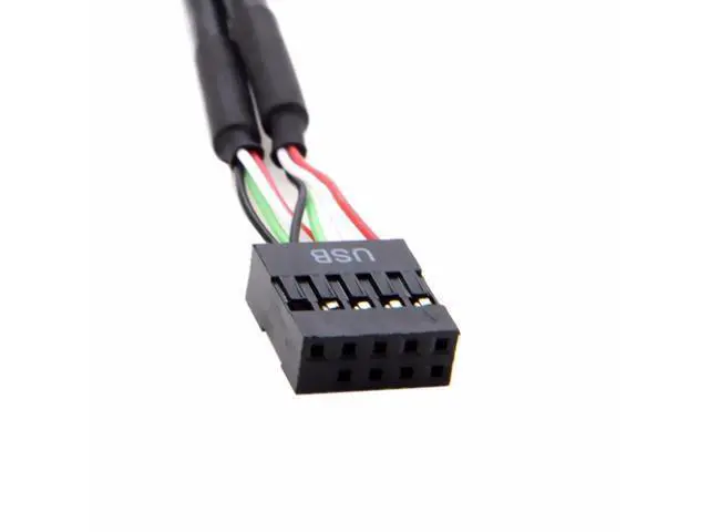 Alt view image 3 of 3 - 9pin USB 2.0 Header 1 to 2 / 4 Female Extension Cable HUB Connector Adapter Port Multilier