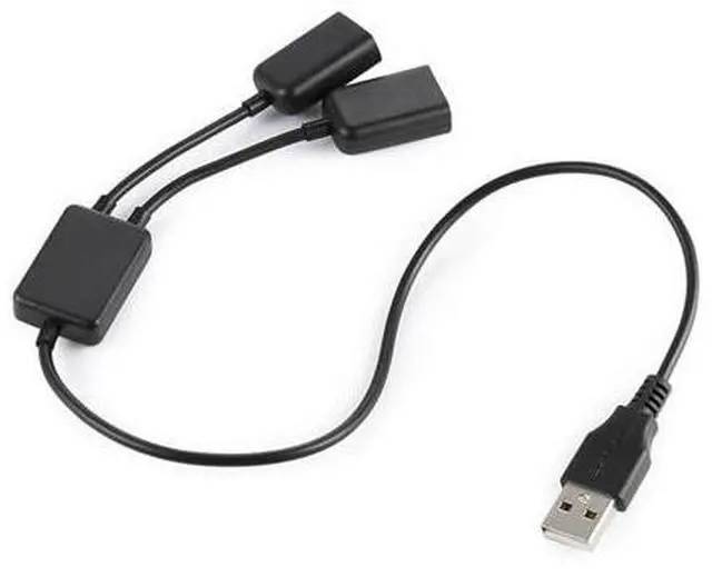 Main image of USB 2.0 Dual Ports Hub Cable Bus power For Laptop Macbook Notebook PC & Mouse & Flash Disk