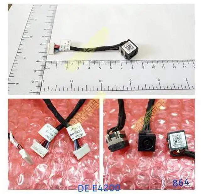 Main image of DC Power Jack with cable For Dell Latitude E4200 F161F PP15S laptop DC-IN Charging Flex Cable 0J90M8 DC30100CH00