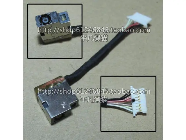 Alt view image 2 of 2 - DC Power Jack with cable For HP 15-CK 14-BF 14-CE 14-AL 14-AL124TX W125 TPN-Q207 TPN-C131 M6-W M6-W101DX laptop DC-IN Flex Cable
