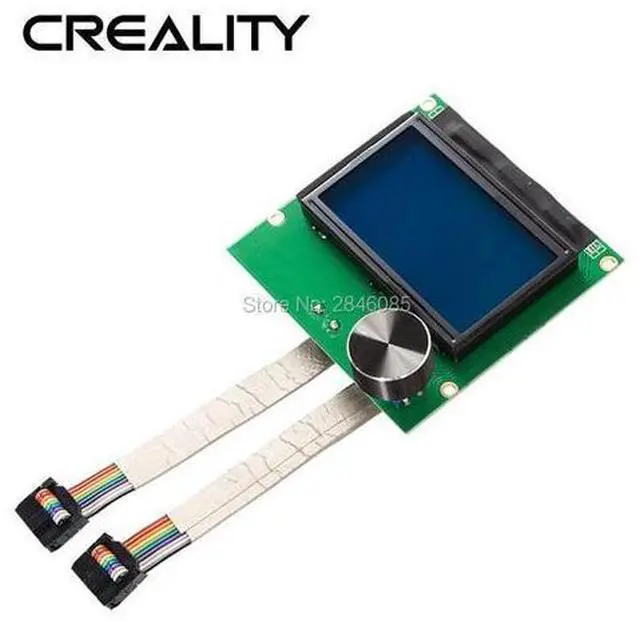 Main image of CREALITY 3D Printer Parts Controller RAMPS 1.4 LCD 12864 Control Panel Blue Screen+Cable For CR-10S 3D Printer