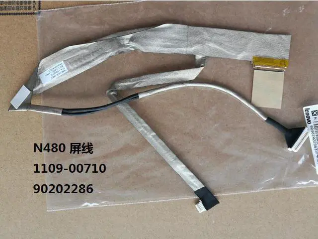 Alt view image 2 of 2 - Video screen Flex cable For Lenovo N480 N485 N480A laptop LCD LED Display Ribbon cable 1109-00710 90202286