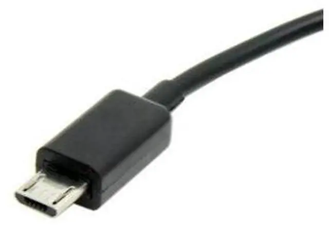Alt view image 3 of 5 - Micro USB Host OTG Adapter Cable with Dual Port Hub for Galaxy S5 S4 S3 & Tablet Black Color