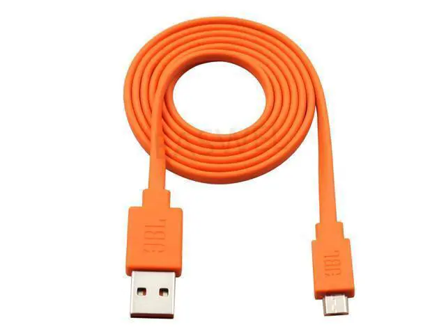 Alt view image 2 of 2 - Cable de carga USB naranja para JBL Charge 3 + Flip3 Flip2, Altavoz Bluetooth