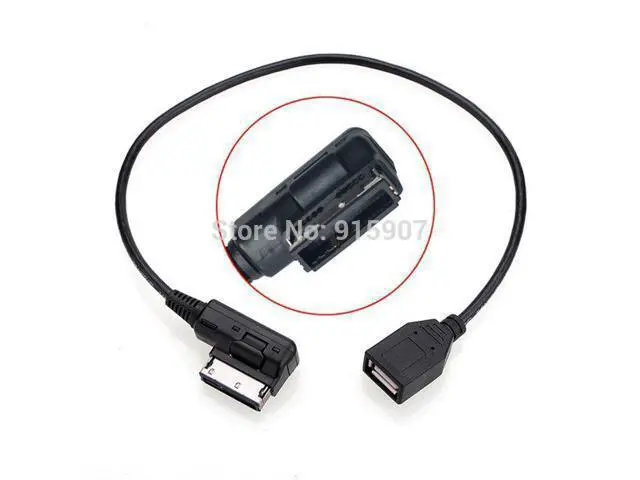 Alt view image 3 of 3 - Media In AMI MDI USB AUX Flash Drive Adapter Cable For Car VW AUDI 2014 A4 A6 Q5 Q7