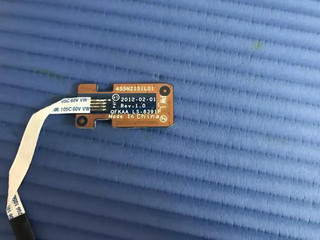 Alt view image 3 of 3 - For Toshiba P850 P855 P855D P855-S5102 Power Button Board with Cable switch Repairing Accessories QFKAA LS-8391P 45NZI51L01