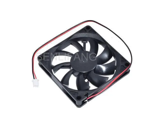 Alt view image 2 of 2 - Ventilador cuadrado de 2 cables para servidor jicon JF0815S1UR-R DC 12V, 0,34a, 80x80x15mm,