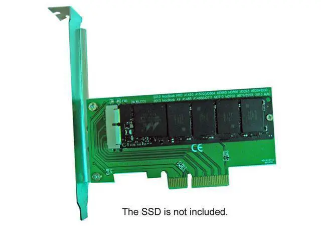 Alt view image 2 of 3 - PCI Express PCI-E to 2013 2014 2015 Apple Laptop Pro Air SSD Convert Card for A1493 A1502 A1465 A1466