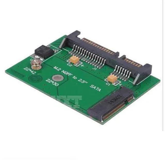 Main image of NGFF adaptateur de disque dur M.2 à SATA, 22 broches, 2.5 pouces, petite carte pour SSD NGFF