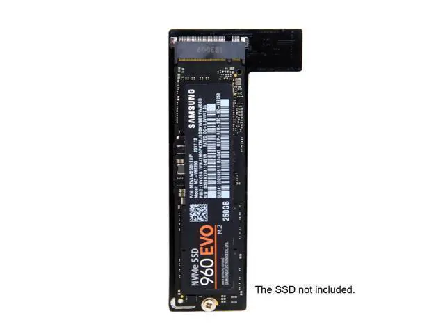 Alt view image 3 of 3 - NVME M.2 NGFF M-Key SSD Convertor Card for 2014 Macbook Mini A1347 MEGEN2 MEGEM2 MEGEQ2 Black