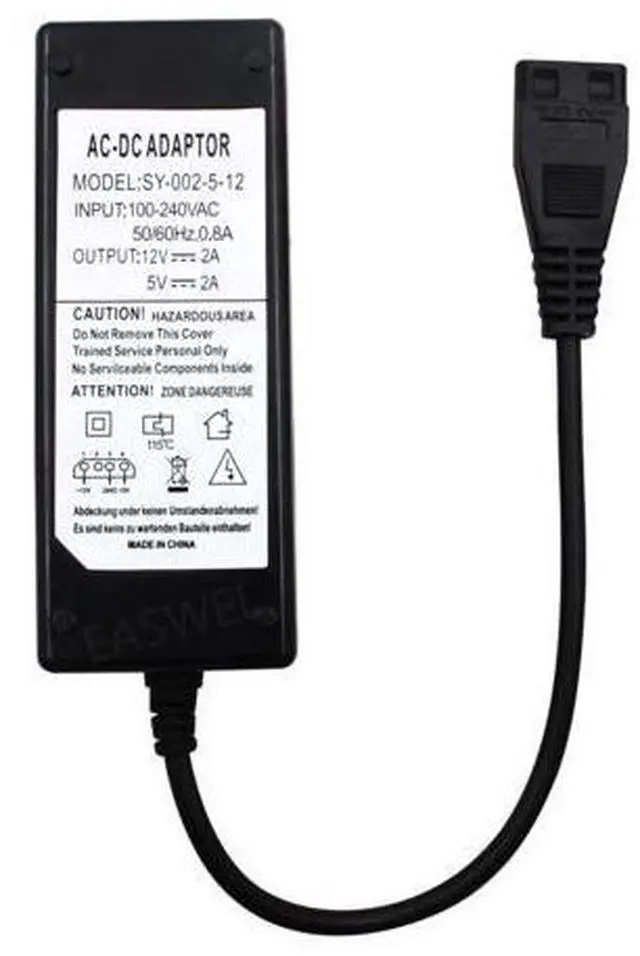 Main image of Adaptador de fuente de alimentación de 12V/5V 2A USB a IDE + SATA HDD/disco duro/CD-ROM AC DC CAO