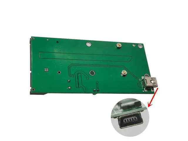Alt view image 2 of 2 - Adaptateur universel mSATA Mini SSD à SATA 7 + 15 22 broches, 2.5 pouces, carte adaptateur pour windows 2000/XP/7/8/10/Vista Linux Mac 10 OS