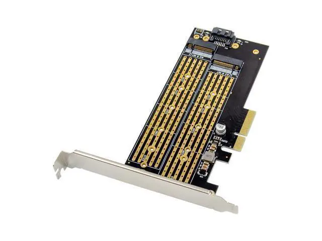 Alt view image 2 of 4 - Adaptateur PCIE pour SATA ou PCI E NVMe SSD, carte d'extension de contrôleur hôte, M.2, clé M B, PCI-E x 4