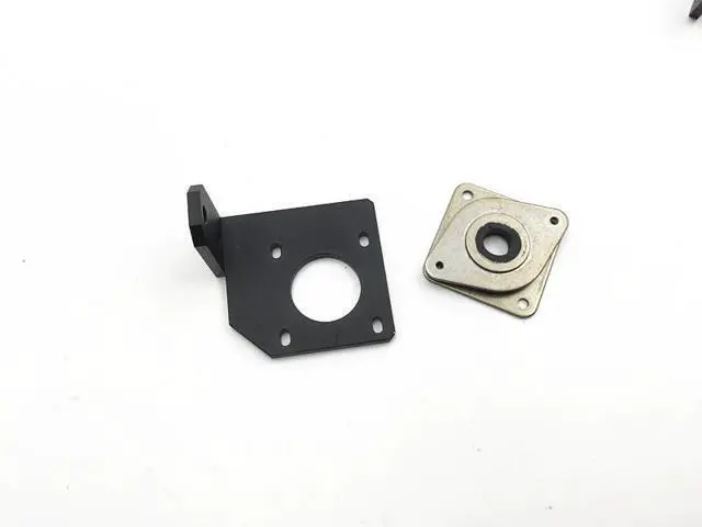 Alt view image 2 of 3 - funssor Creality CR-10/CR-10S 3D printer aluminum Y stepper motor reinforcement mount plate and damper