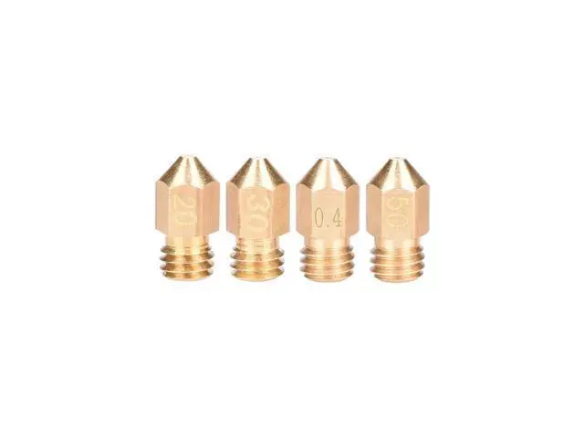 Alt view image 2 of 3 - 3D Printer Nozzle Mixed Sizes 0.2/ 0.3mm/0.4mm/0.5mm Extruder Print Head For 1.75MM MK8 Makerbot