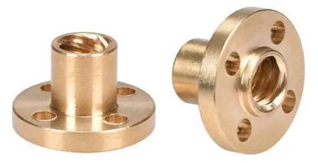 Main image of BIQU 3D printer parts Copper Trapezoidal Screw Nut for T8 Screw T8 nuts stepper motor, rail screw