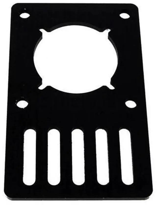 Main image of funssor 1pcs Black Anodized Aluminum Motor Mount Plate NEMA 23 Stepper Motor for openbuilds builds parts