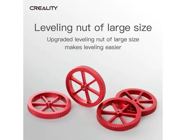Alt view image 5 of 6 - 4PCS CREALITY Hotbed Leveling Nut Heated Bed Adjustment Nut 3D Printer Parts For Ender-3 Ender-5 CR-10 CR10S PRO Heatbed