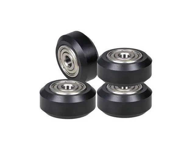 Alt view image 2 of 3 - 10pcs CNC Double bearing passive solid wheel pulley Creality CR-10/Ender 3D parts Embedded Bearing Pulley 625bearing