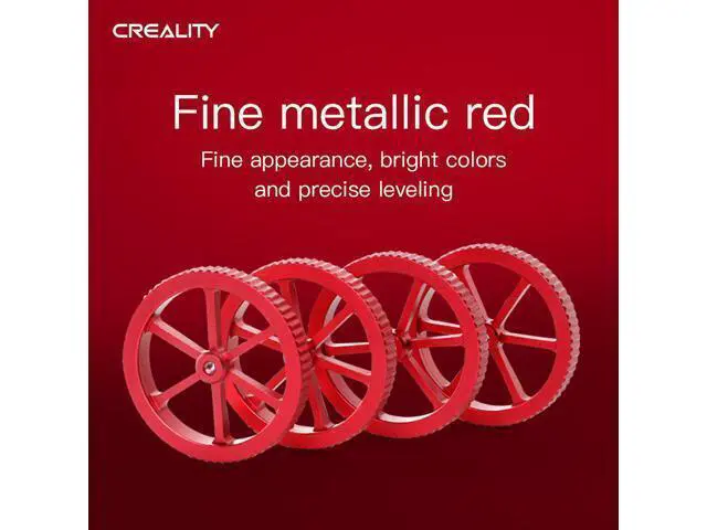 Alt view image 3 of 6 - 4PCS Large Red Hand Twist Leveling Nut Heated Bed Spring Adjustment Nut 3D Printer Parts For CREALITY Ender3 Ender-5 CR-10 CR10S