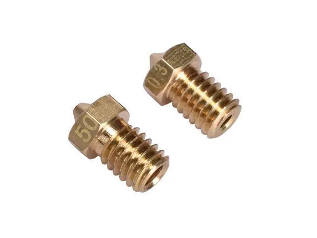 Alt view image 2 of 3 - BIQU 10Pcs 3D printer 3D V6&V5 J-Head brass nozzle extruder nozzles 0.2/0.25/0.3/0.4/0.5/0.6/0.8/1.0 mm For 1.75/3.0mm