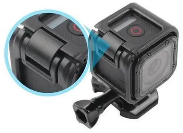 Alt view image 2 of 4 - Frame Housing with Flash Mount Base for Bicycles Low Profile Frame Mount Protective Housing Case Cover for Gopro Hero 4 5