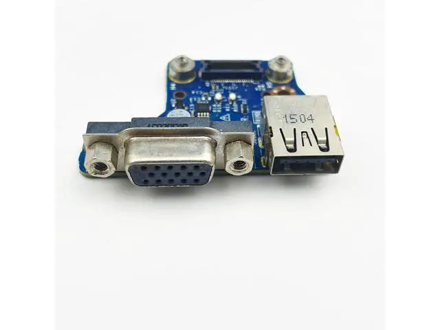 Alt view image 4 of 4 - USB VGA Jack board For Dell Latitude E6440 laptop USB Charging VGA board VAL90 LS-9938P