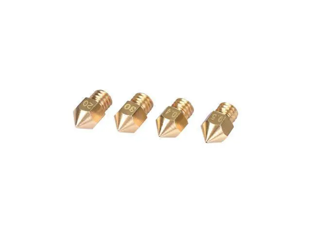 Alt view image 3 of 3 - 10pcs MK8 Nozzle Mix Sizes Extrusion Head Hotend M6 Nozzle 0.3mm/0.4mm/0.5mm For MK8 3D Printer 1.75MM Filament J-head Hotend