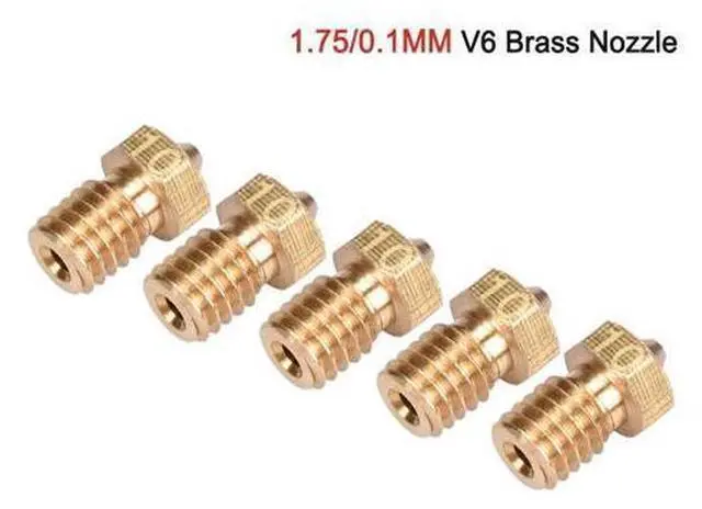 Main image of 3D Printer Parts nozzle V6&V5 J-Head brass nozzle extruder nozzles 0.1 mm 1.75mm For j-head hotend extruder printer Nozzle