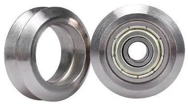 Main image of BIQU Reprap Openbuilds V-type wheel with 625ZZ Bearings Stainless steel Metal Double V Pulley Gear Aluminum For 3D Printer