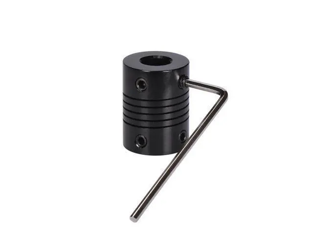 Alt view image 2 of 3 - BIQU CNC Shaft Coupling Aluminium flexible 5/8mm diameter Stepper Motor Coupler for 3D printer part