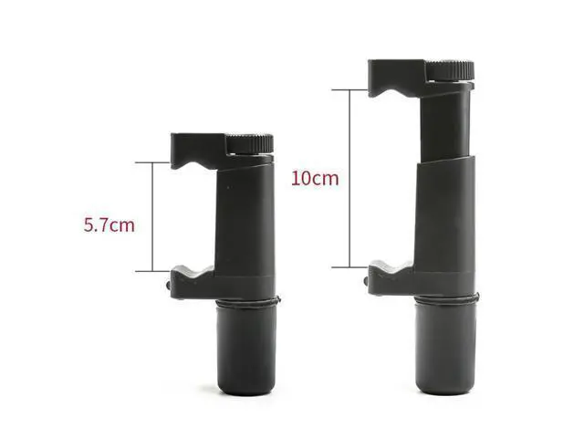 Alt view image 4 of 4 - Universal Handheld Mobile Phone Clamp Mount Smartphone Clip with Handle Holder with Wrist Strap for Cell Phone