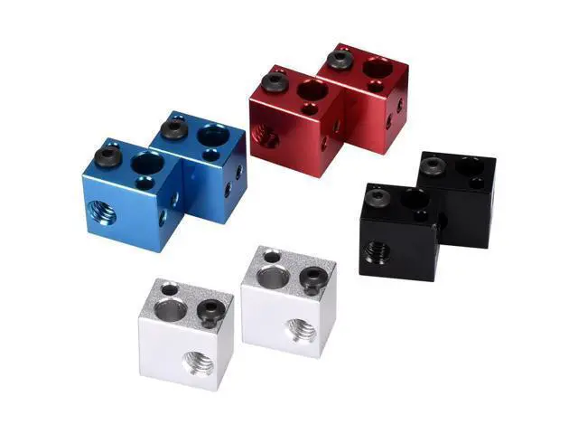 Alt view image 2 of 3 - High Temperature V5 Heater Block Aluminum Block Silicone Sock 3D Printer Parts VS E3D V6 Block Fit J-head Hotend Bowden Extruder