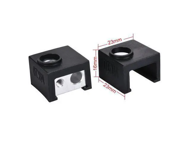 Alt view image 3 of 3 - 3D Printer Parts MK10 Silicone Sock Fit MK10 Aluminum Block Reprap J-head Hotend Extruder Heated Blcok Heater Block Cover