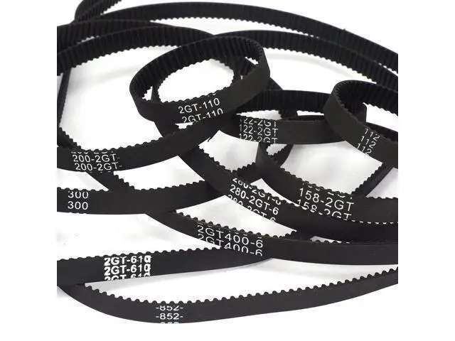 Alt view image 3 of 3 - 6MM width belt GT2 closed loop rubber 2GT timing 610 640 760 mm Length For DIY creatliy Ender3 Cr10 3d printer