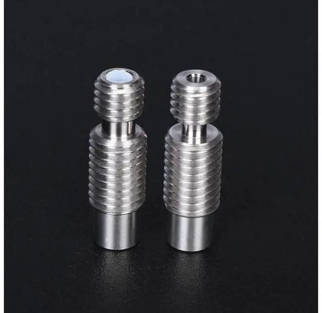 Alt view image 2 of 3 - High Precision V6 Throat Heat Break All Metal/Teflonto PTFE Tube For E3d V6 Hotend Heater Block 1.75mm 3D Printer Parts