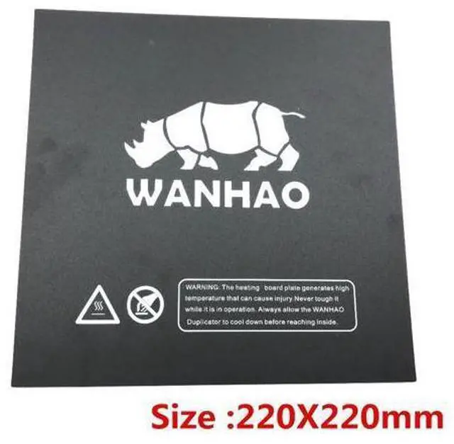 Main image of 1pc 220/214/200mm black Heated bed For Wanhao i3 Anet A8 A6 3D Printer Sticker Build Sheet build plate tape with 3M Backing