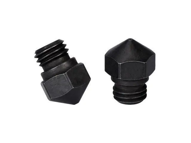 Alt view image 2 of 3 - High temperature Hardened Steel MK10 Nozzle 3D printer Parts for Carbon fiber 0.2/0.4/0.6/0.8mm M7 for E3D HOTEND Extruder