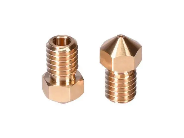Alt view image 2 of 3 - V6 Nozzles Brass 3D Printer Parts 0.2mm nozzle For E3D V6 J-Head Hotend Titan Extruder MK8 Ender 3 cr10 Upgrade Kit
