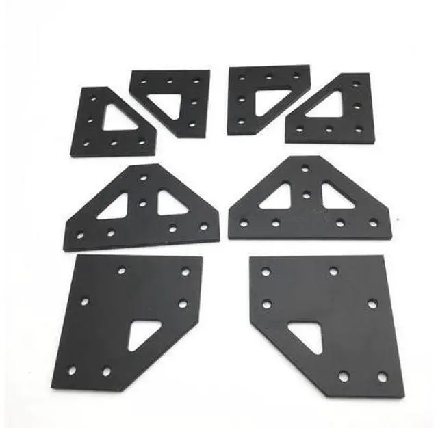 Main image of upgrade AM8 A8 4mm aluminum bottom tee plate top corner plate bottom corner plate kit for AM8 3D Printer Extrusion Metal Frame