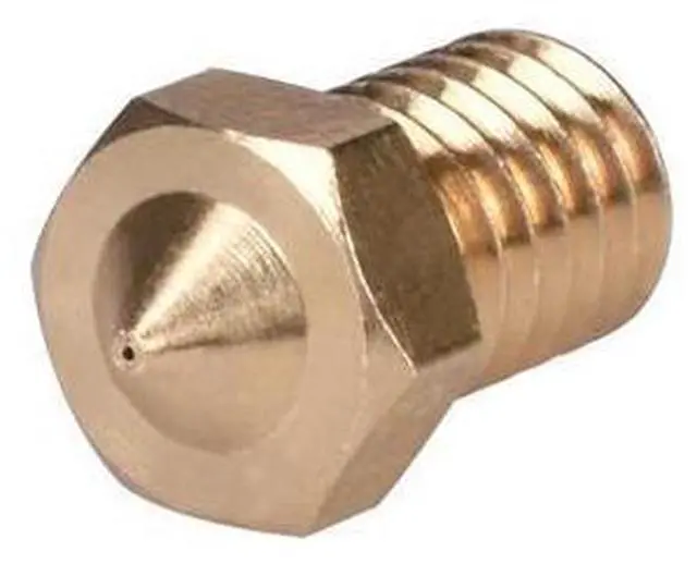 Alt view image 3 of 3 - 5Pcs 3D Printer Parts V6&V5 J-Head brass nozzle extruder nozzles 0.2/0.25/0.3/0.4/0.5/0.6/0.8/1.0 mm For 1.75/3.0mm filament